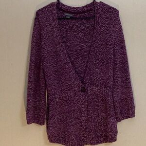 Medium Eddie Bauer sweater purple and gray